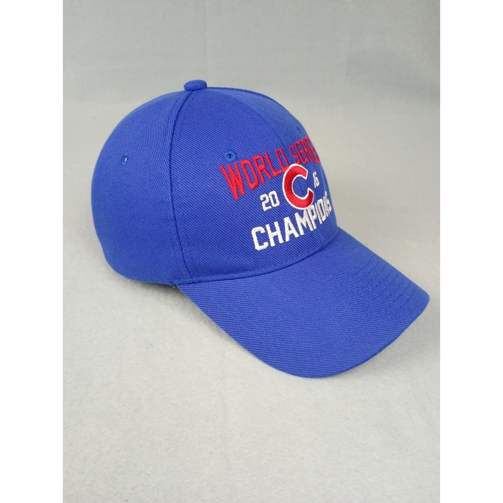Chicago Cubs 2016 World Series Champions Baseball Cap Blue Adjustable Hat MLB